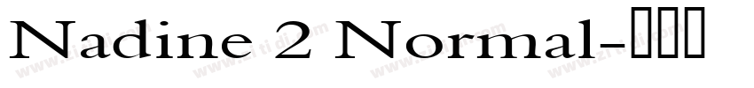 Nadine 2 Normal字体转换